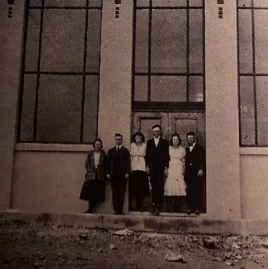 Newly built Bank of Tomales building in 1920